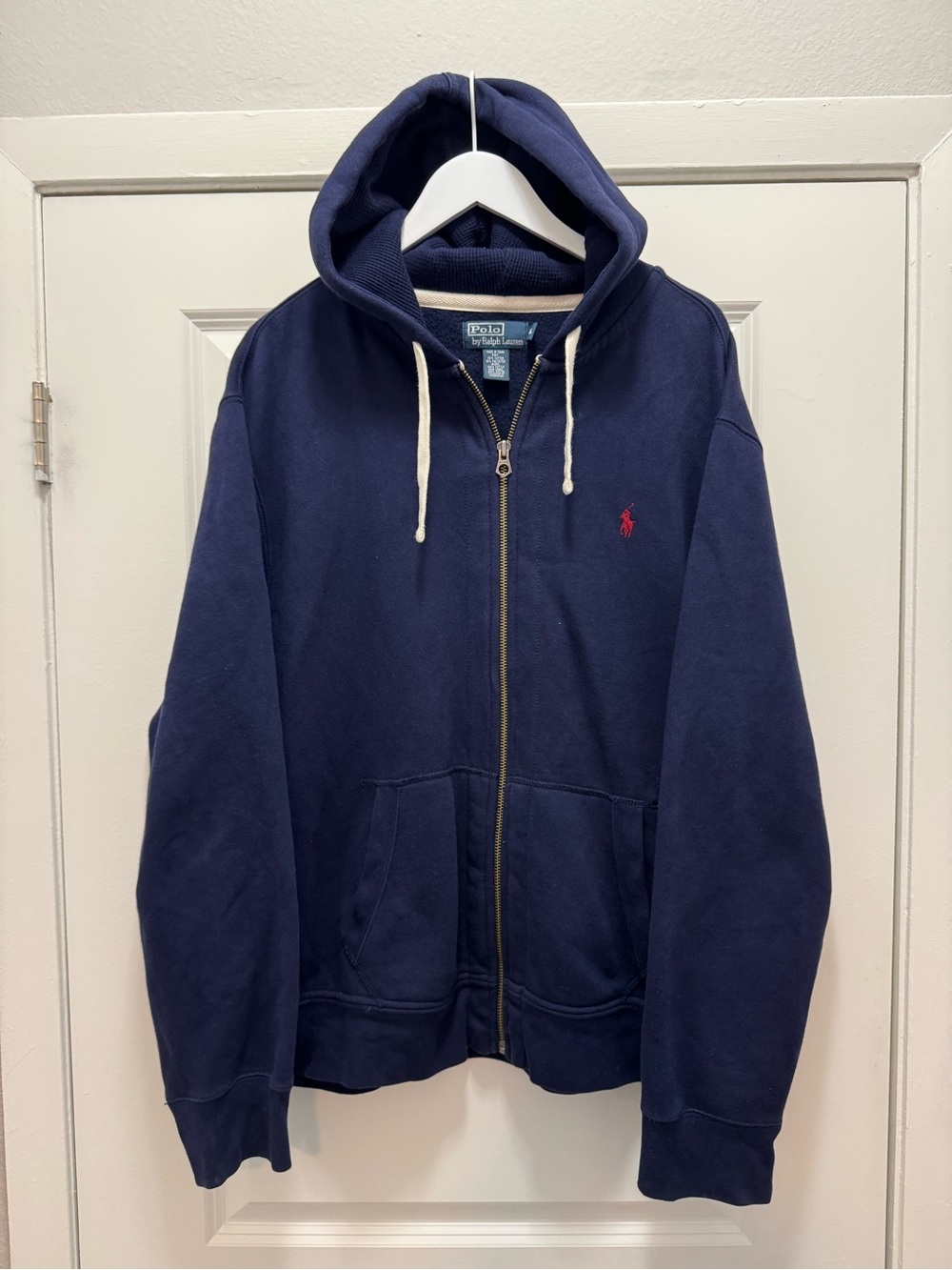 Polo Ralph Lauren Blue Fleece Full Zip Hoodie Jacket
